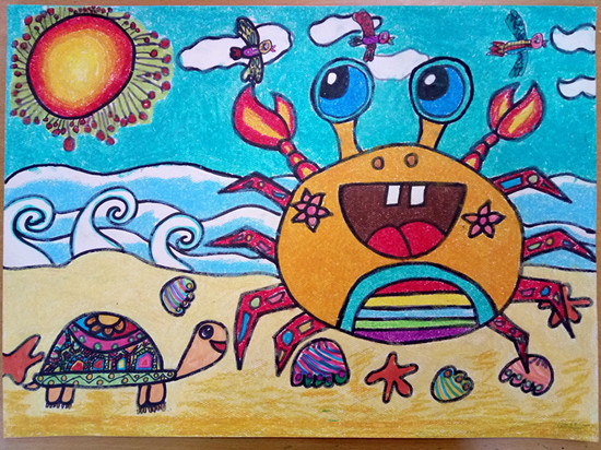 李濟(jì)州《海灘》輔導(dǎo)教師：時(shí)尹航（工一小）