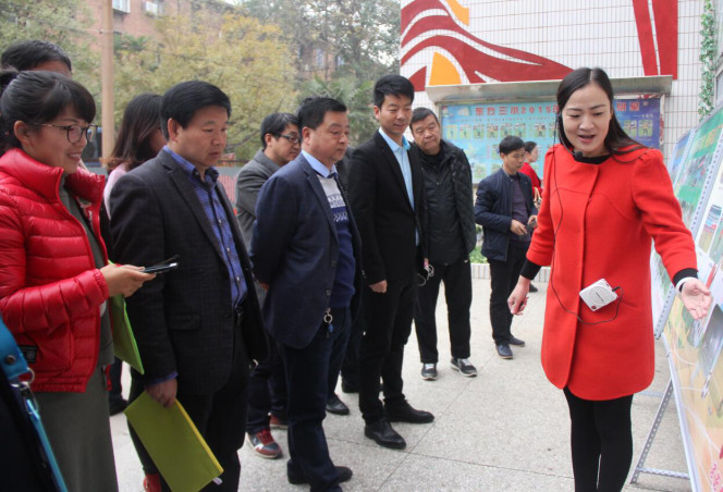 調(diào)研組參觀洛陽市澗西區(qū)東方第三小學文化展