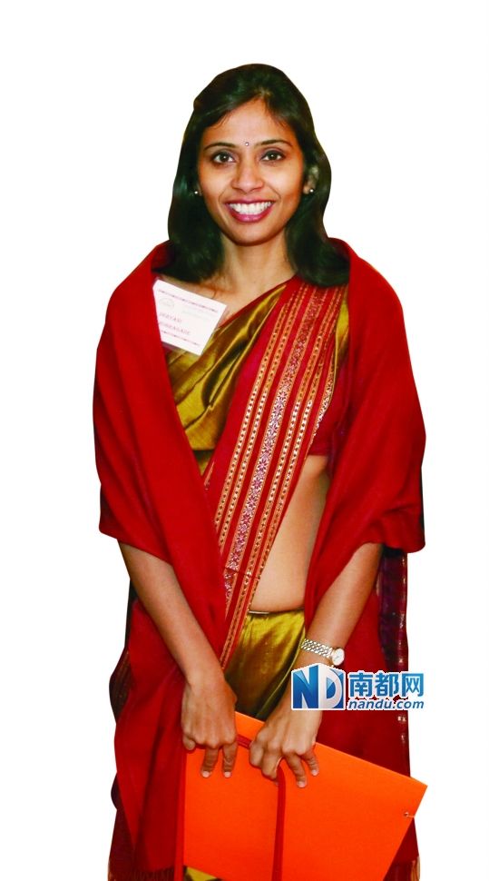 被美國拘押的印度駐紐約副總領(lǐng)事德夫亞尼·科布拉加德。