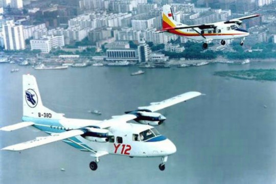 資料圖：中國運-12空中飛行。