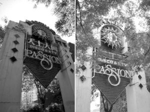 臺(tái)州溫嶺版“天上人間”（左）和北京版“天上人間”（右）相比，連店標(biāo)都一模一樣