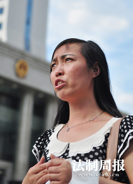 7月2日，唐慧在湖南省高院接受媒體采訪