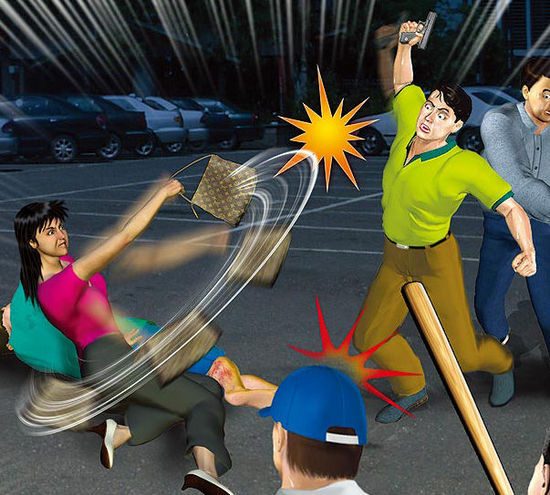 一名臺(tái)灣女子甘愿用肉身為男友擋子彈。（示意圖，來自臺(tái)媒）