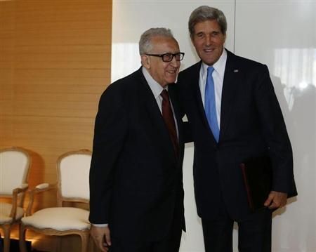 聯(lián)合國-阿盟敘利亞問題特使卜拉西米12日與克里進行會談。