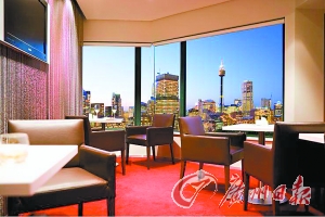 酒店客房一景。