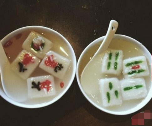 來碗清一色！火鍋店推出創(chuàng)意麻將湯圓