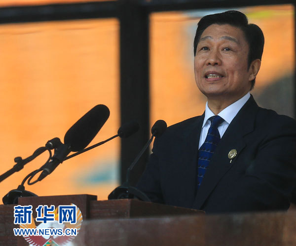 12月10日，國家副主席李源潮在南非約翰內(nèi)斯堡出席南非政府為前總統(tǒng)曼德拉舉行大型官方追悼活動(dòng)并致辭。