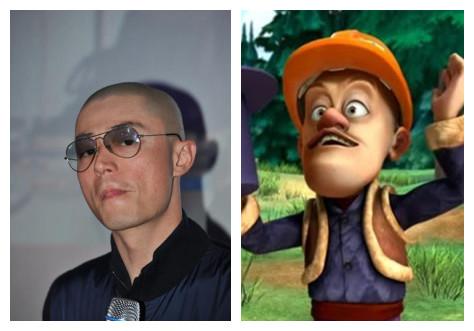 霍建華撞臉光頭強(qiáng) 這畫風(fēng)差別有點(diǎn)大！（組圖）