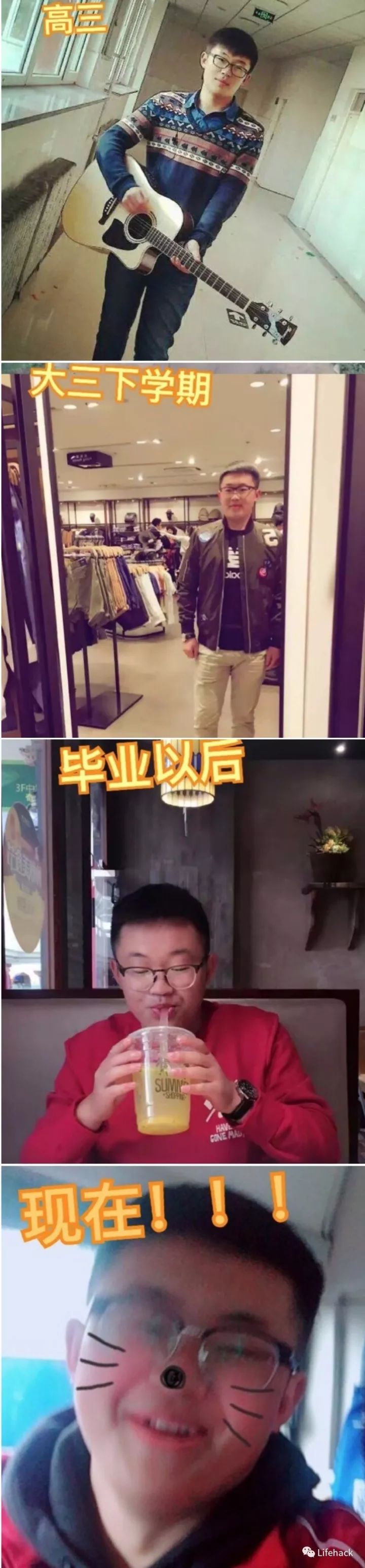 長(zhǎng)胖20斤，臉型怎么變？這些例子看完扎心了！