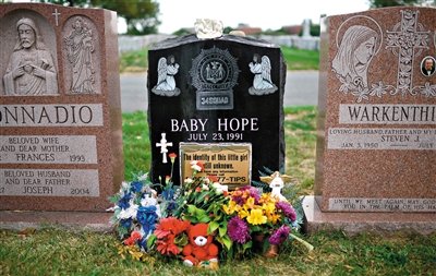 “希望寶寶”的墓碑。