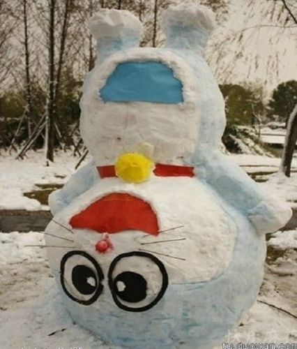 創(chuàng)意十足！日系列卡通雪人走紅