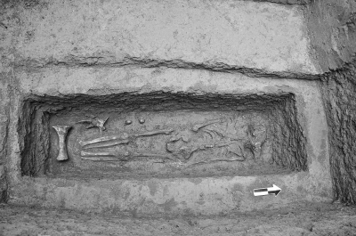 安陽二中發(fā)現(xiàn)商代古墓遺址 教學樓南北側均有墓葬