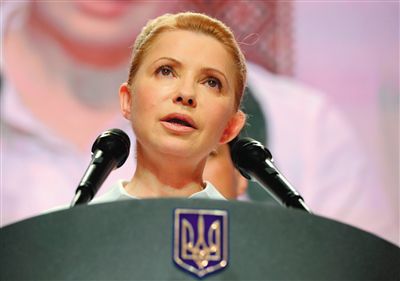 25日，在大選中得票率大幅落后的季莫申科舉行新聞發(fā)布會。