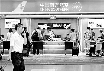 　首都機(jī)場的南方航空貴賓廳 攝影/本報(bào)記者 郁驍