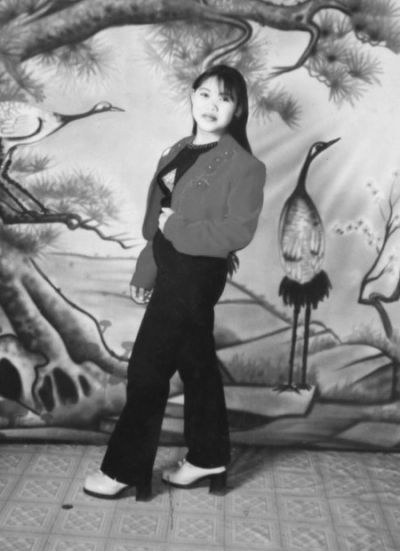 　錢家保存的錢仁鳳年輕時的照片。