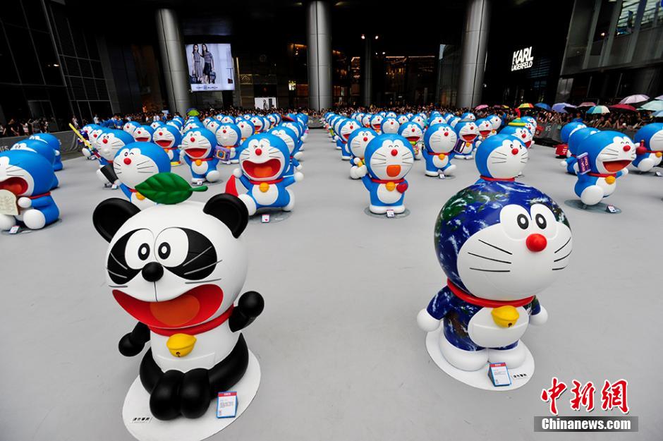 圖為在成都亮相的哆啦A夢(mèng)。
