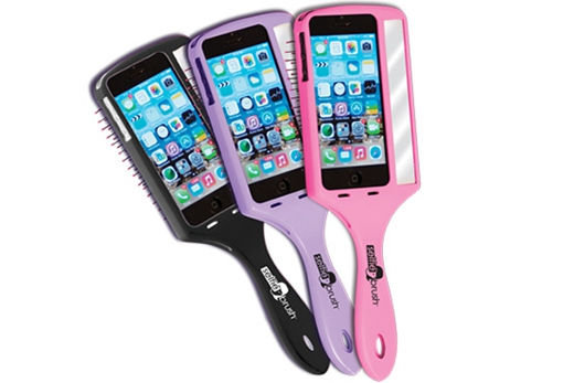 圖為美國公司推出的自拍美發(fā)梳。