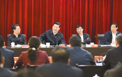 3月18日，習(xí)近平聽取蘭考縣教育實(shí)踐活動(dòng)情況匯報(bào)，并發(fā)表重要講話。